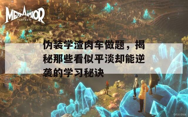 伪装学渣肉车做题，揭秘那些看似平淡却能逆袭的学习秘诀