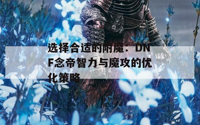 选择合适的附魔：DNF念帝智力与魔攻的优化策略